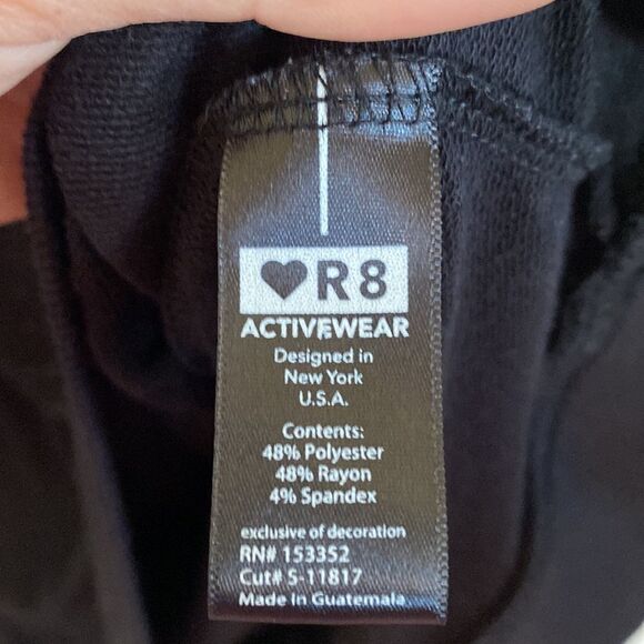 R8 activewear open back Reflective Workout Shirt- size Medium - Picture 8 of 9